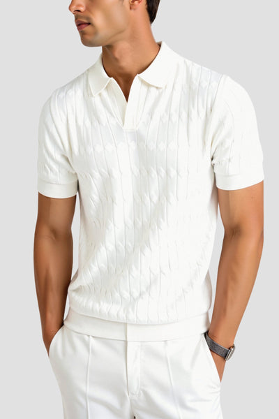Víctor | Polo De Punto Cableado Premium