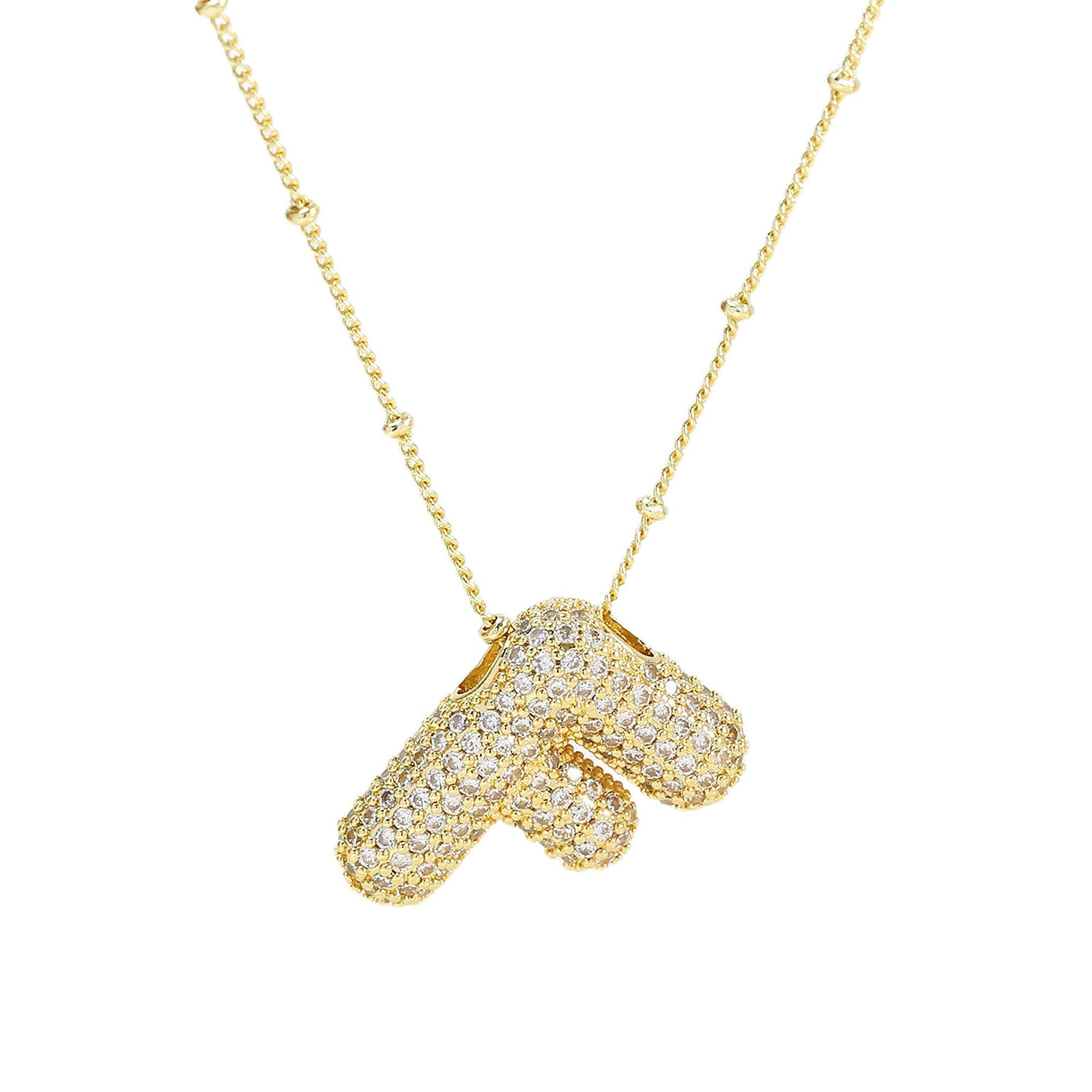Savannah | Collar de Letra Burbuja con Diamantes Mijn winkel