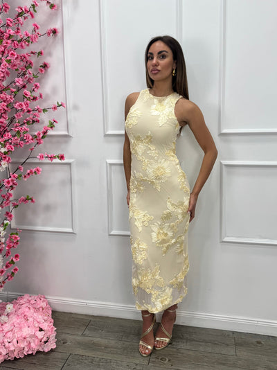 June | Serelia Vestido De Noche Elegante Con Estampado Floral Karol Firenze