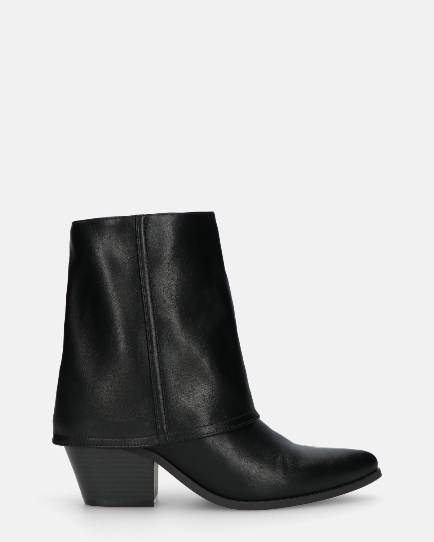 AINA | Botas Negras De Tobillo Con Plegado