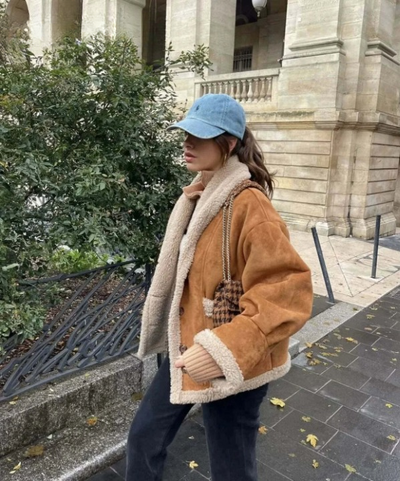 Gabriela | Chaqueta Gruba Ciepła | Marrón - Ideal Para Días Fríos