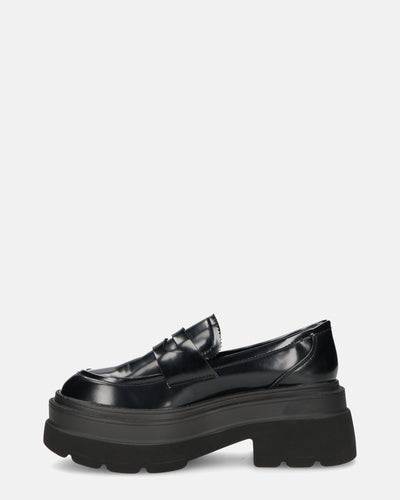 BICE | Mocasines Negros De Plataforma