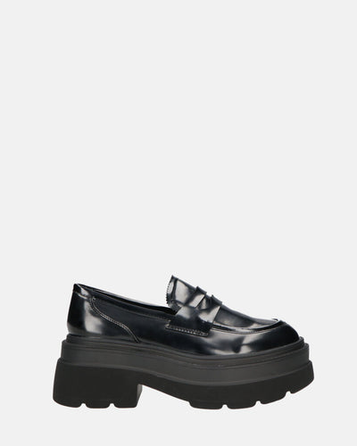 BICE | Mocasines Negros De Plataforma