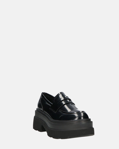 BICE | Mocasines Negros De Plataforma