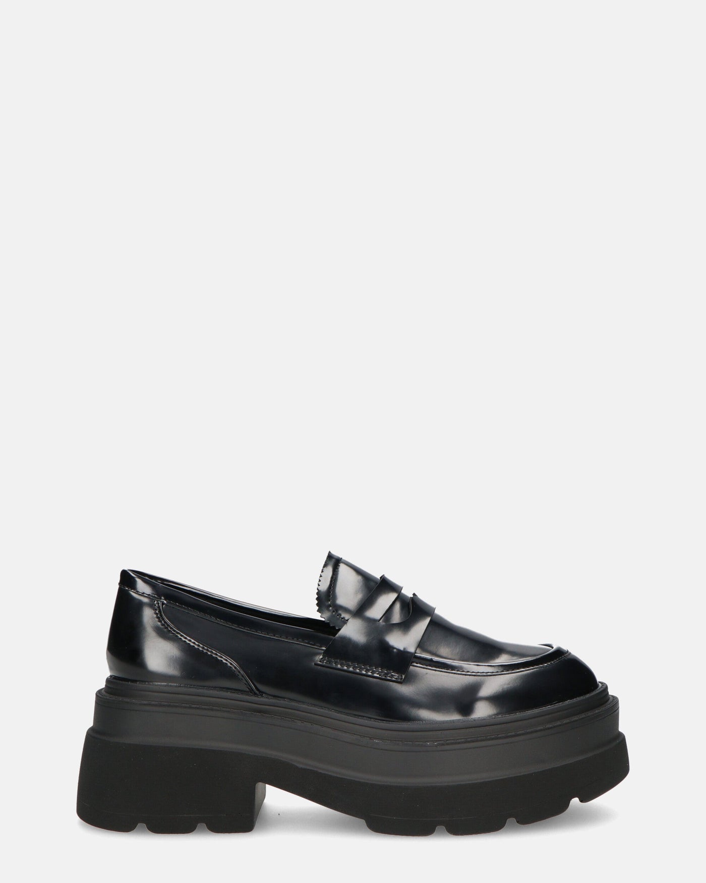 BICE | Mocasines Negros De Plataforma