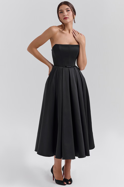 Nicole | Vestido Bustier Celeste