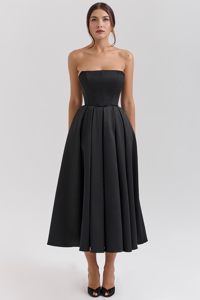 Nicole | Vestido Bustier Celeste