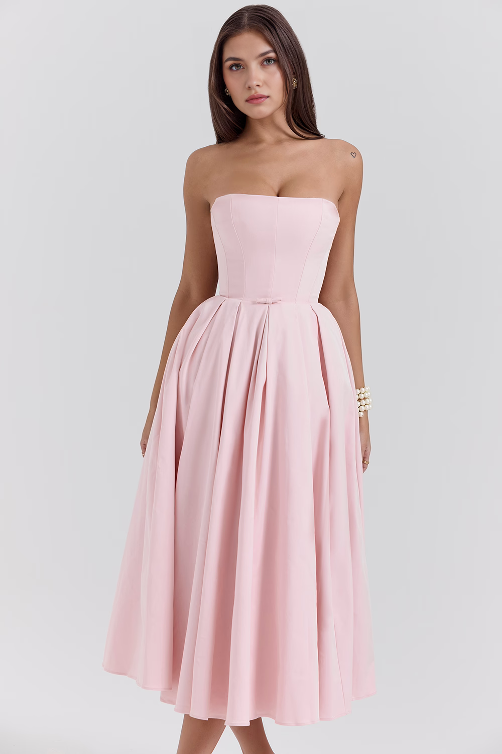 Nicole | Vestido Bustier Celeste