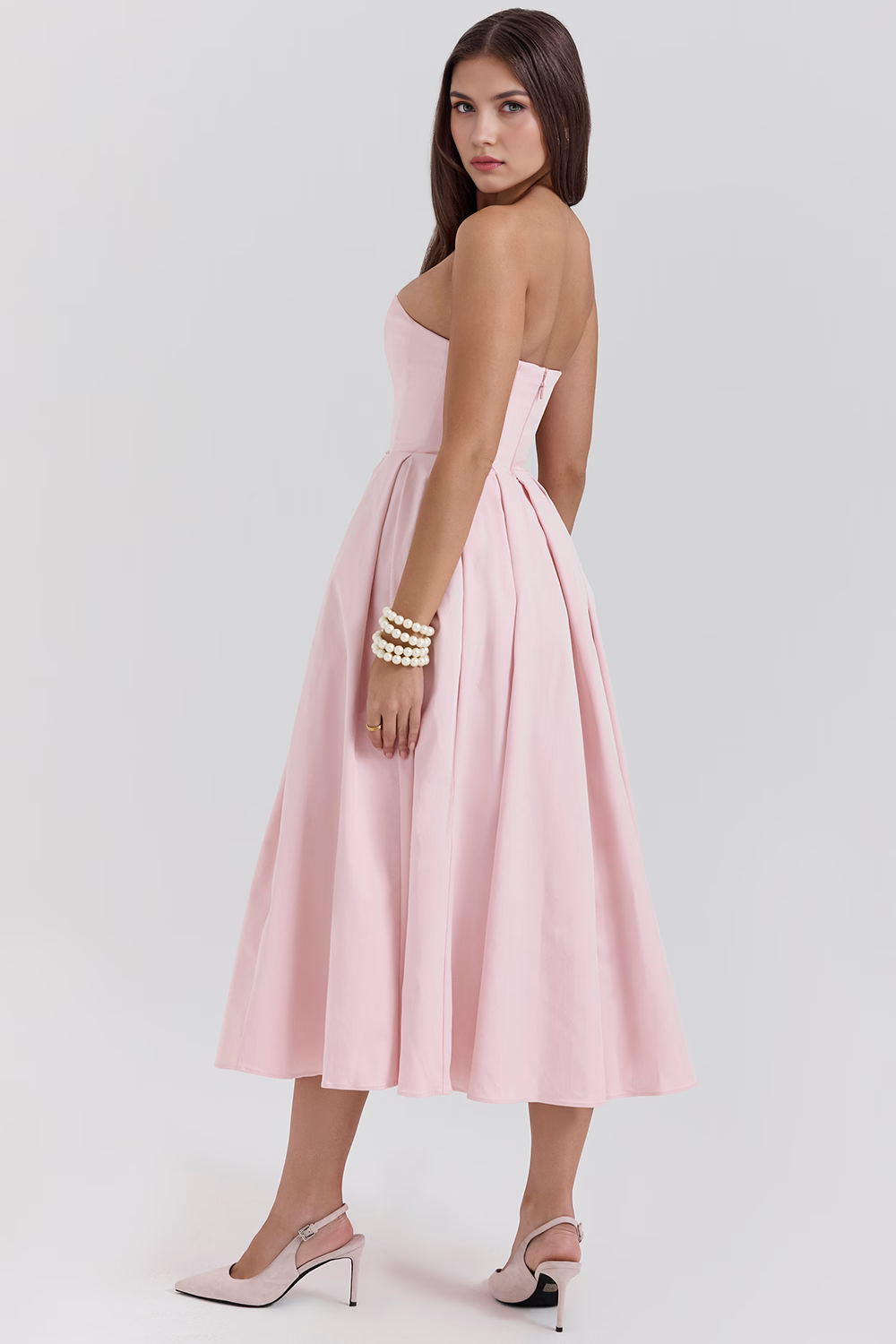 Nicole | Vestido Bustier Celeste