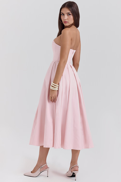 Nicole | Vestido Bustier Celeste