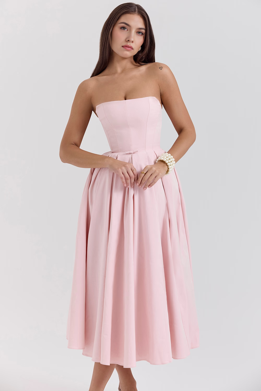 Nicole | Vestido Bustier Celeste