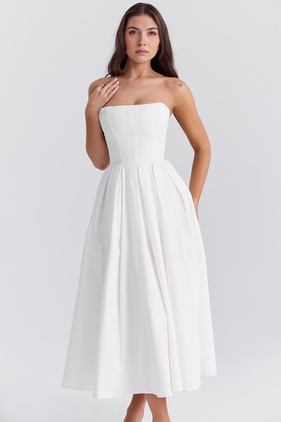 Nicole | Vestido Bustier Celeste