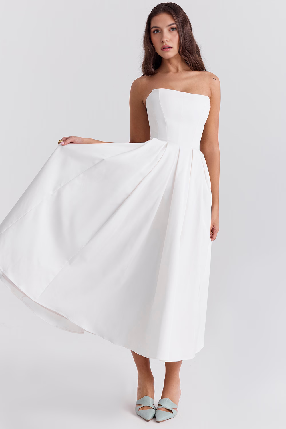 Nicole | Vestido Bustier Celeste