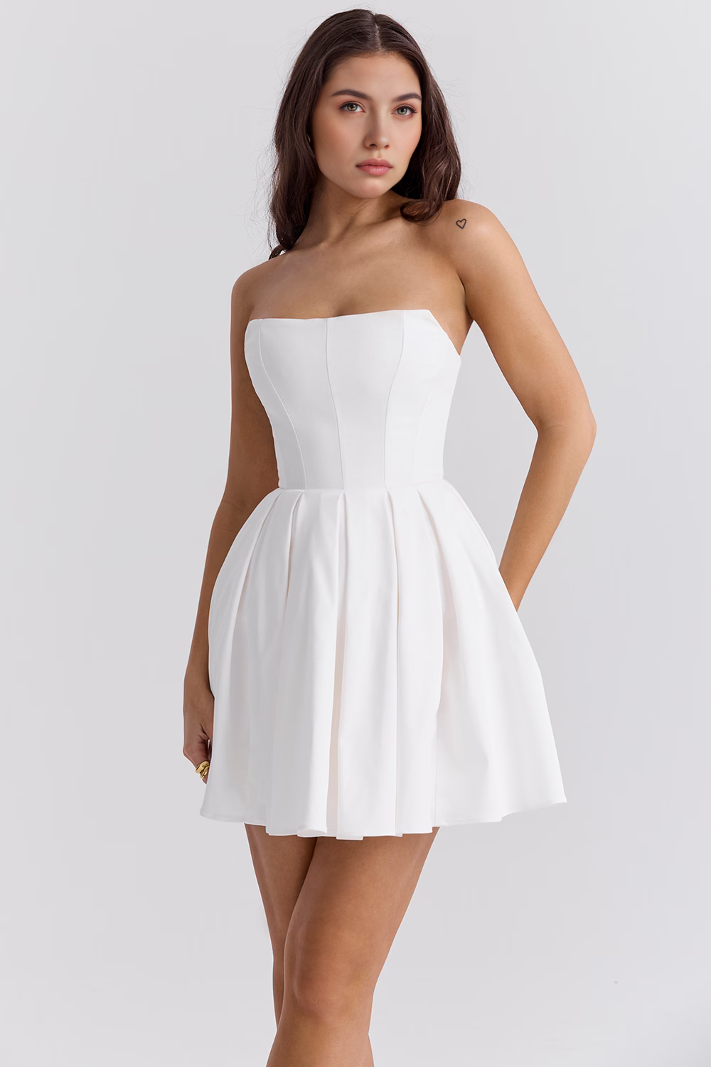 Patricia | Vestido Corto Celeste