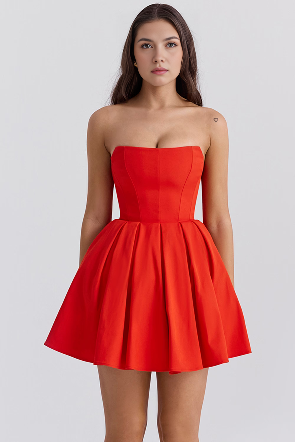 Patricia | Vestido Corto Celeste