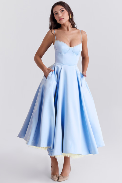 Chiara | Vestido Midi Cloe - Doble Capa