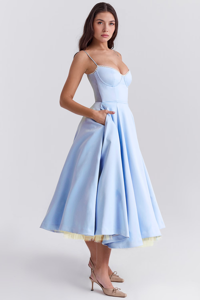 Chiara | Vestido Midi Cloe - Doble Capa