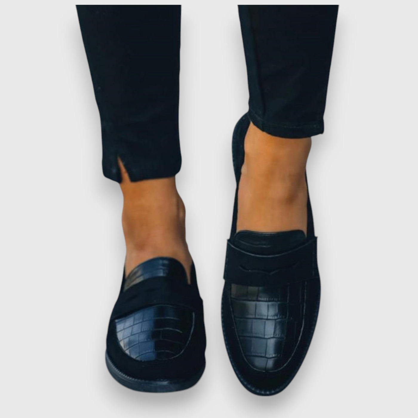 Noa | Mocasines Con Efecto Croc