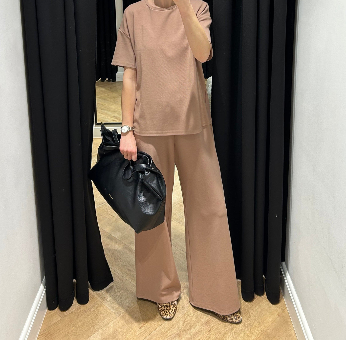 Naiara – Pantalones Palazzo Camel