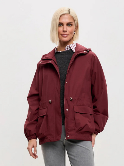 SOFÍA  | chaqueta impermeable con capucha ajustable Karol Firenze