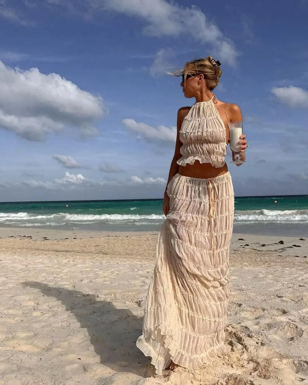 Solerina | Conjunto Boho Con Volantes Karol Firenze