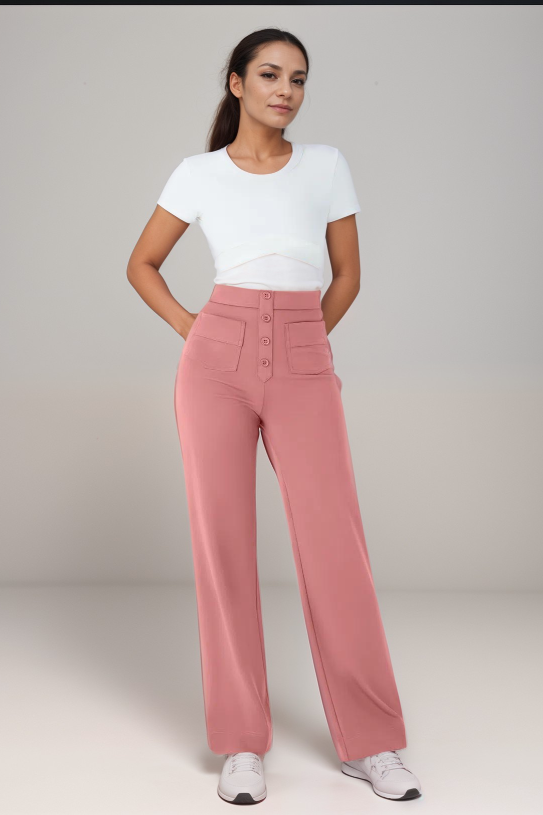 Carmen | Pantalones Elásticos De Cintura Alta
