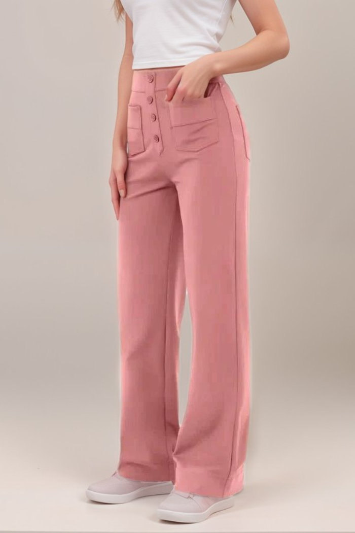 Carmen | Pantalones Elásticos De Cintura Alta