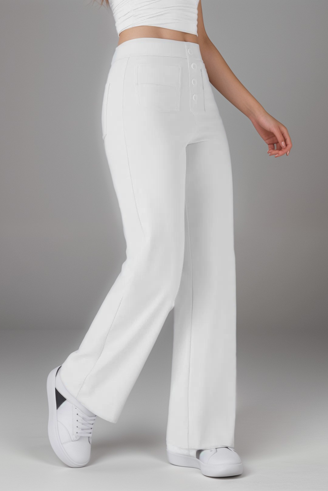 Carmen | Pantalones Elásticos De Cintura Alta