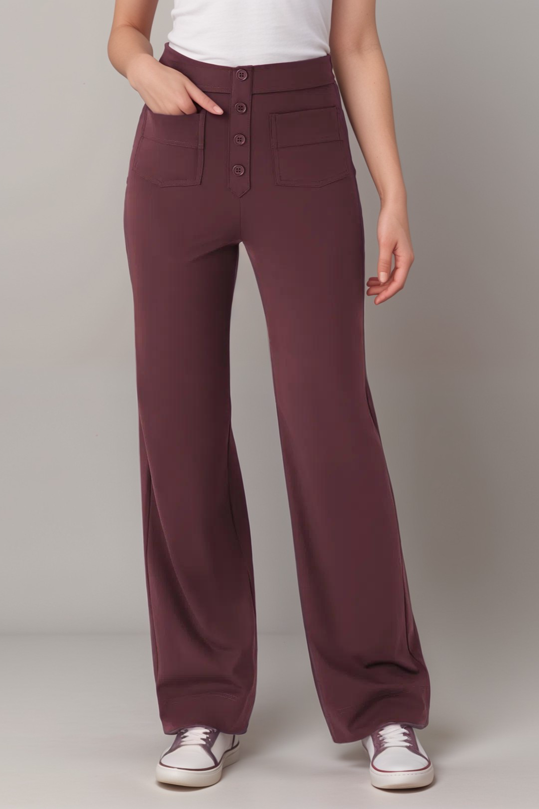 Carmen | Pantalones Elásticos De Cintura Alta