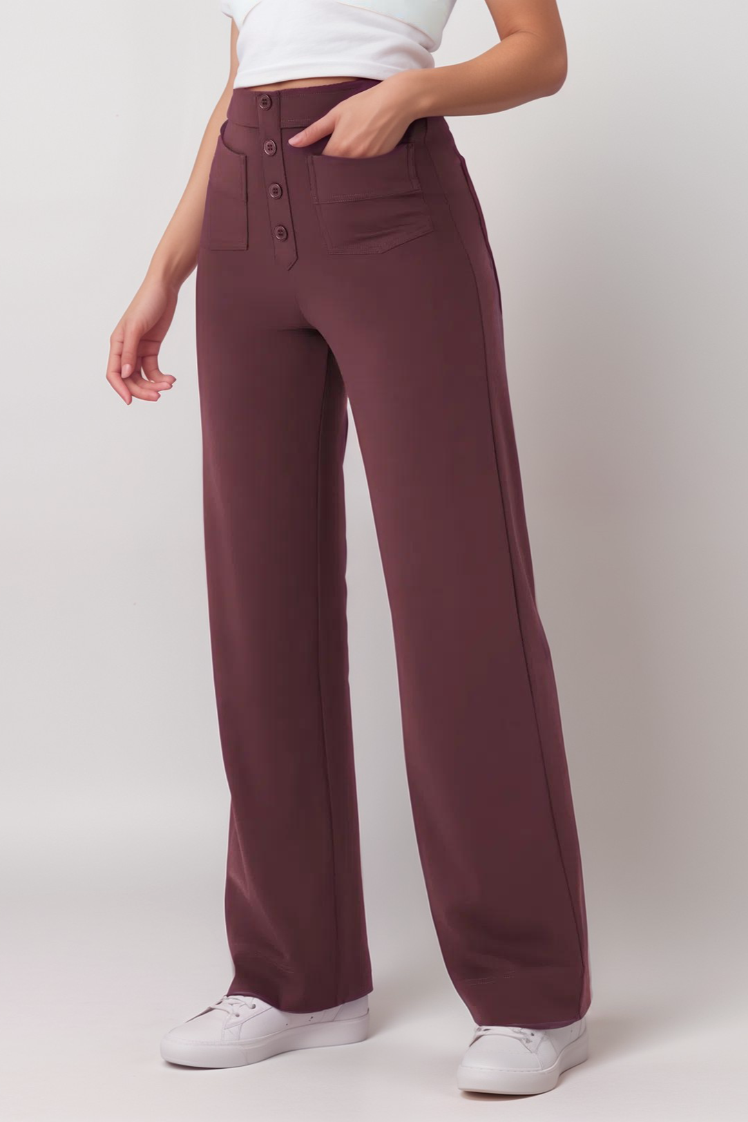 Carmen | Pantalones Elásticos De Cintura Alta