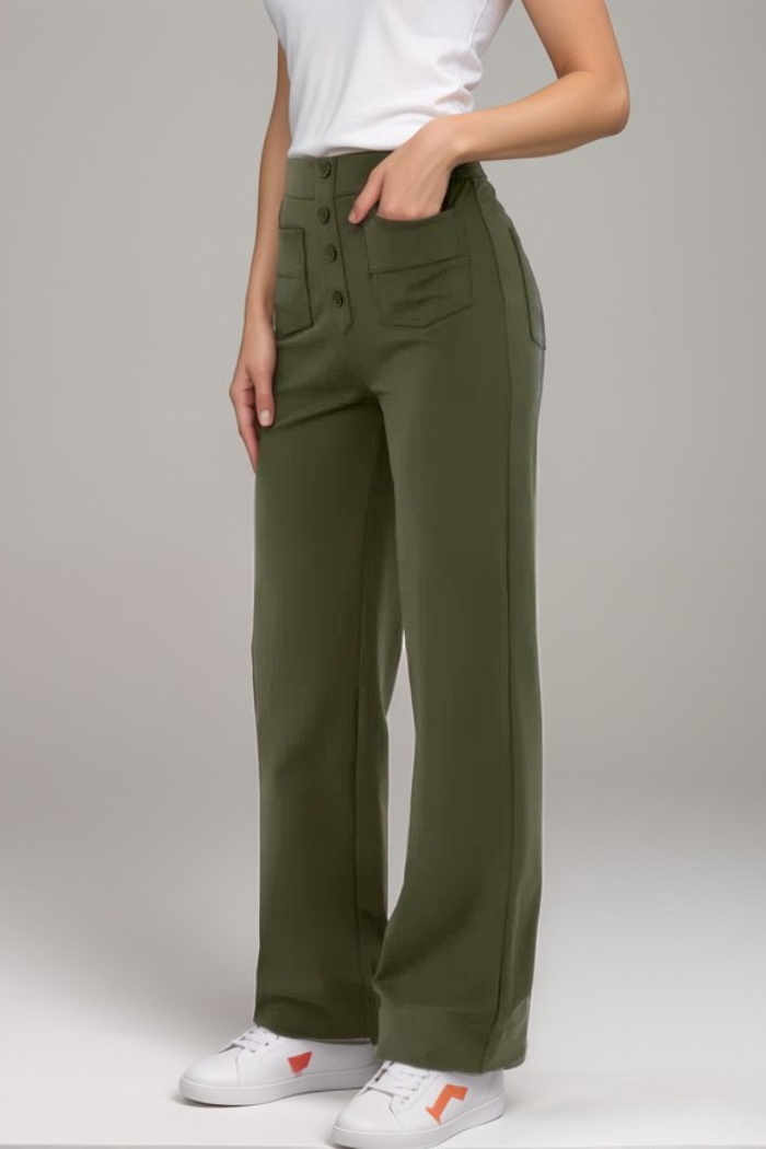 Carmen | Pantalones Elásticos De Cintura Alta
