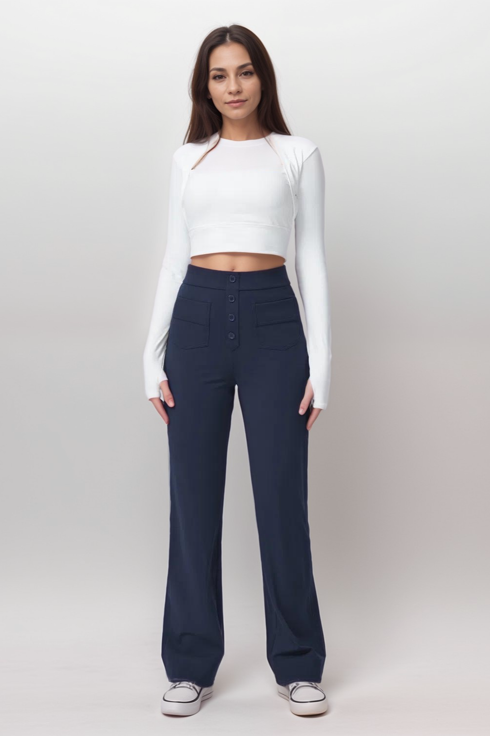 Carmen | Pantalones Elásticos De Cintura Alta