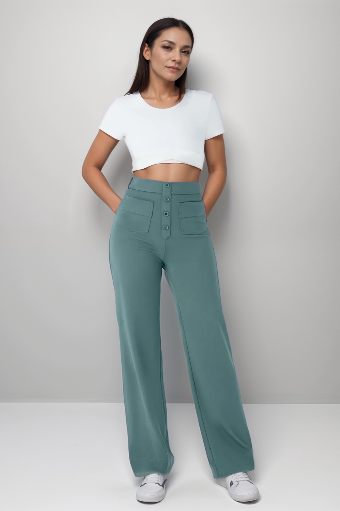 Carmen | Pantalones Elásticos De Cintura Alta