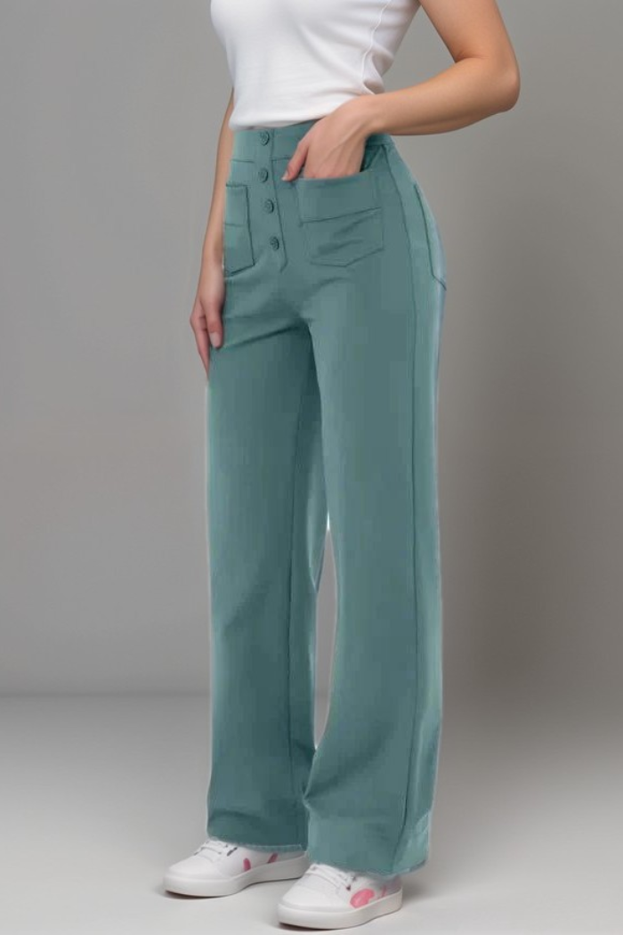 Carmen | Pantalones Elásticos De Cintura Alta