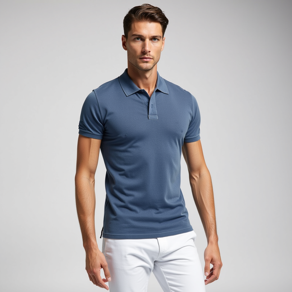 Luis | Camisa Polo Con Efecto Desgastado