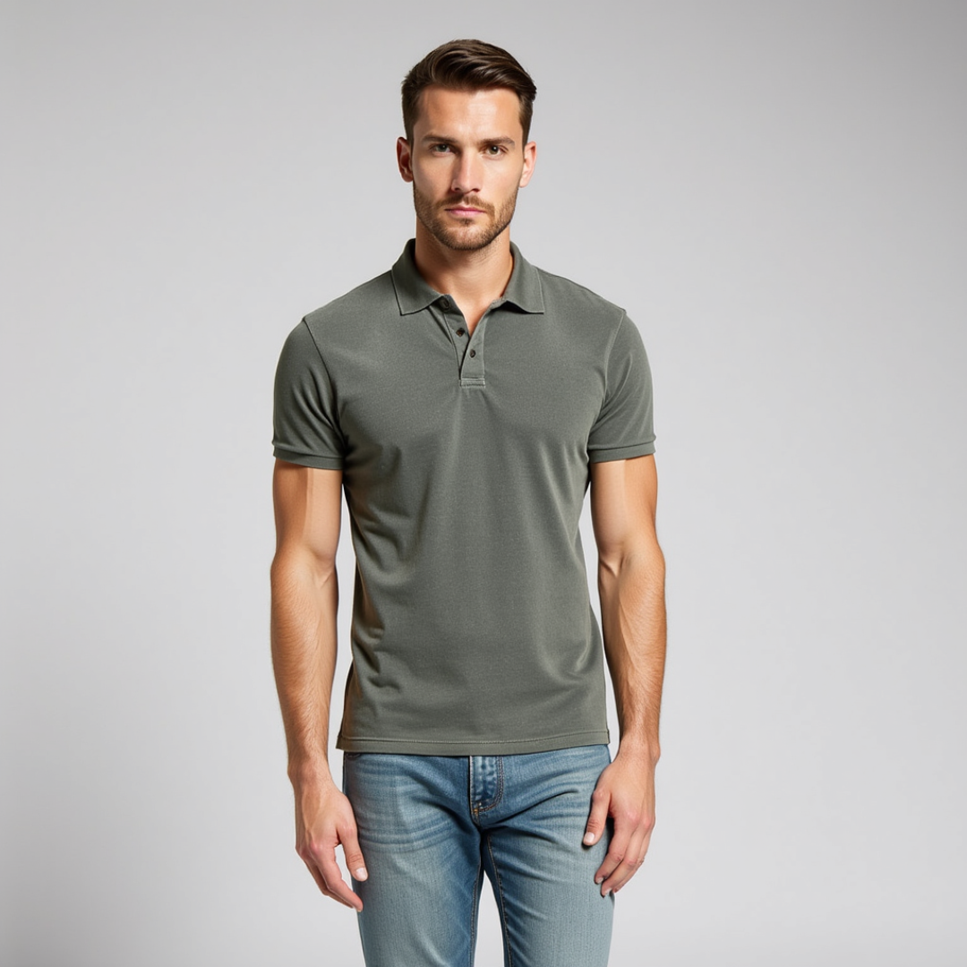 Luis | Camisa Polo Con Efecto Desgastado