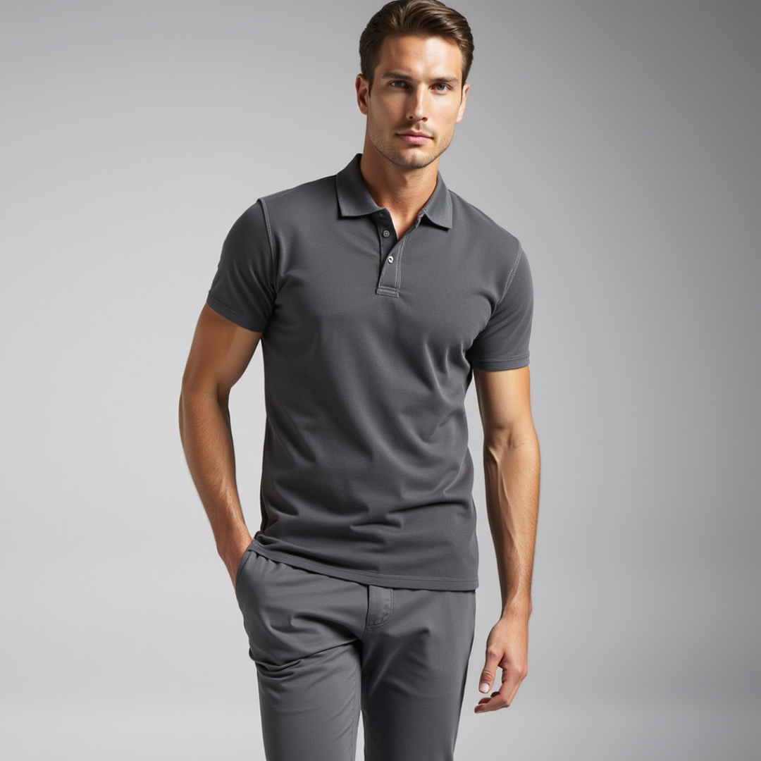 Luis | Camisa Polo Con Efecto Desgastado
