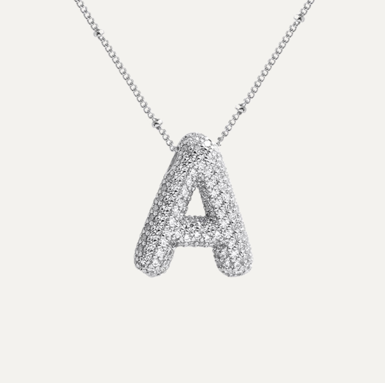 Savannah | Collar de Letra Burbuja con Diamantes Mijn winkel