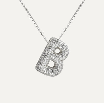 Savannah | Collar de Letra Burbuja con Diamantes Mijn winkel