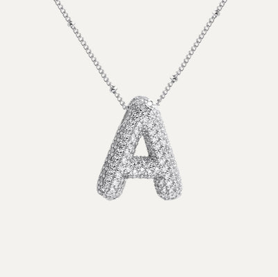 Savannah | Collar de Letra Burbuja con Diamantes Mijn winkel