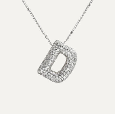 Savannah | Collar de Letra Burbuja con Diamantes Mijn winkel