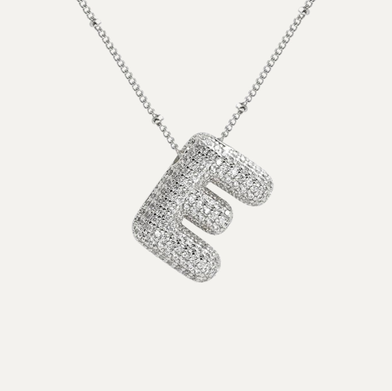 Savannah | Collar de Letra Burbuja con Diamantes Mijn winkel