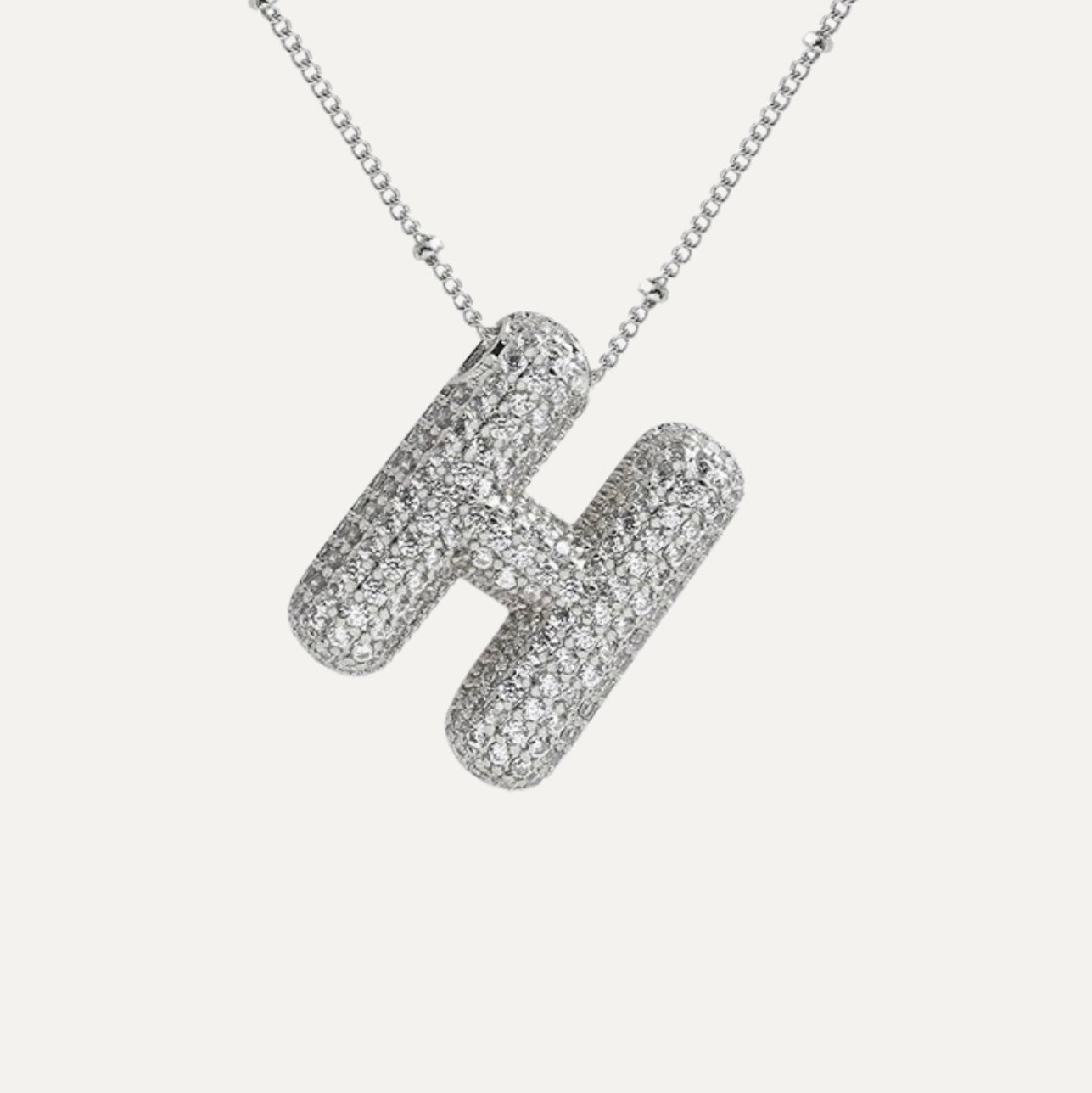 Savannah | Collar de Letra Burbuja con Diamantes Mijn winkel