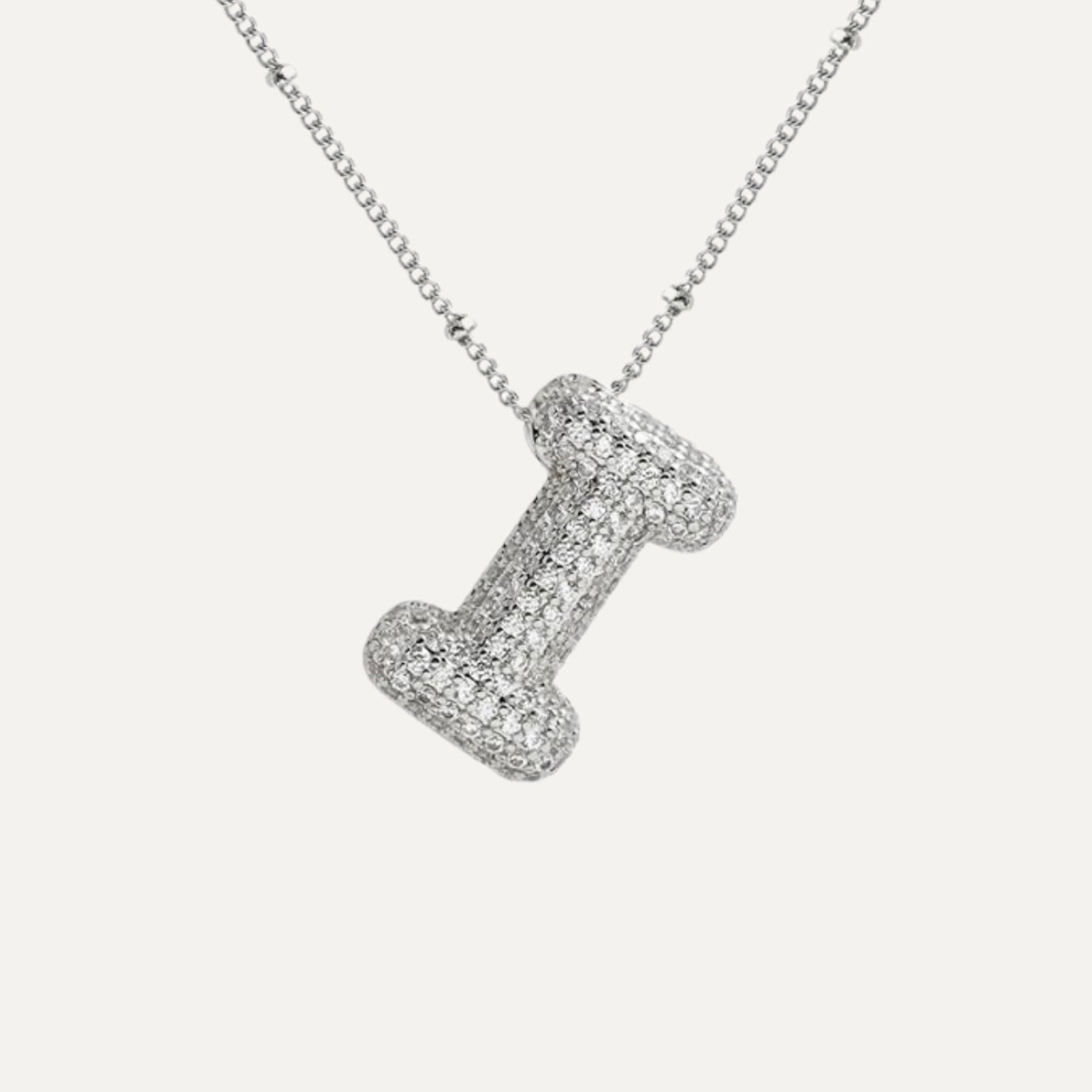 Savannah | Collar de Letra Burbuja con Diamantes Mijn winkel