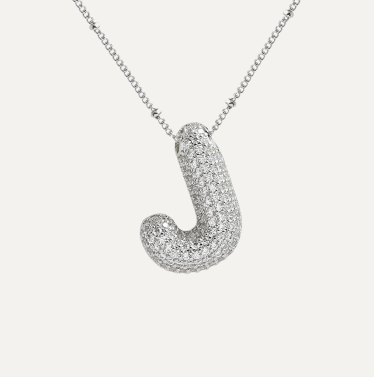Savannah | Collar de Letra Burbuja con Diamantes Mijn winkel