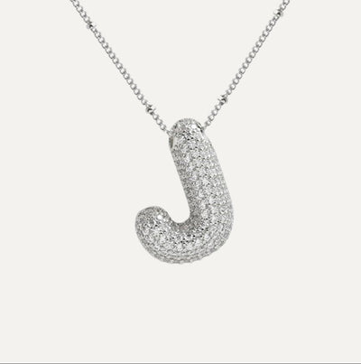 Savannah | Collar de Letra Burbuja con Diamantes Mijn winkel