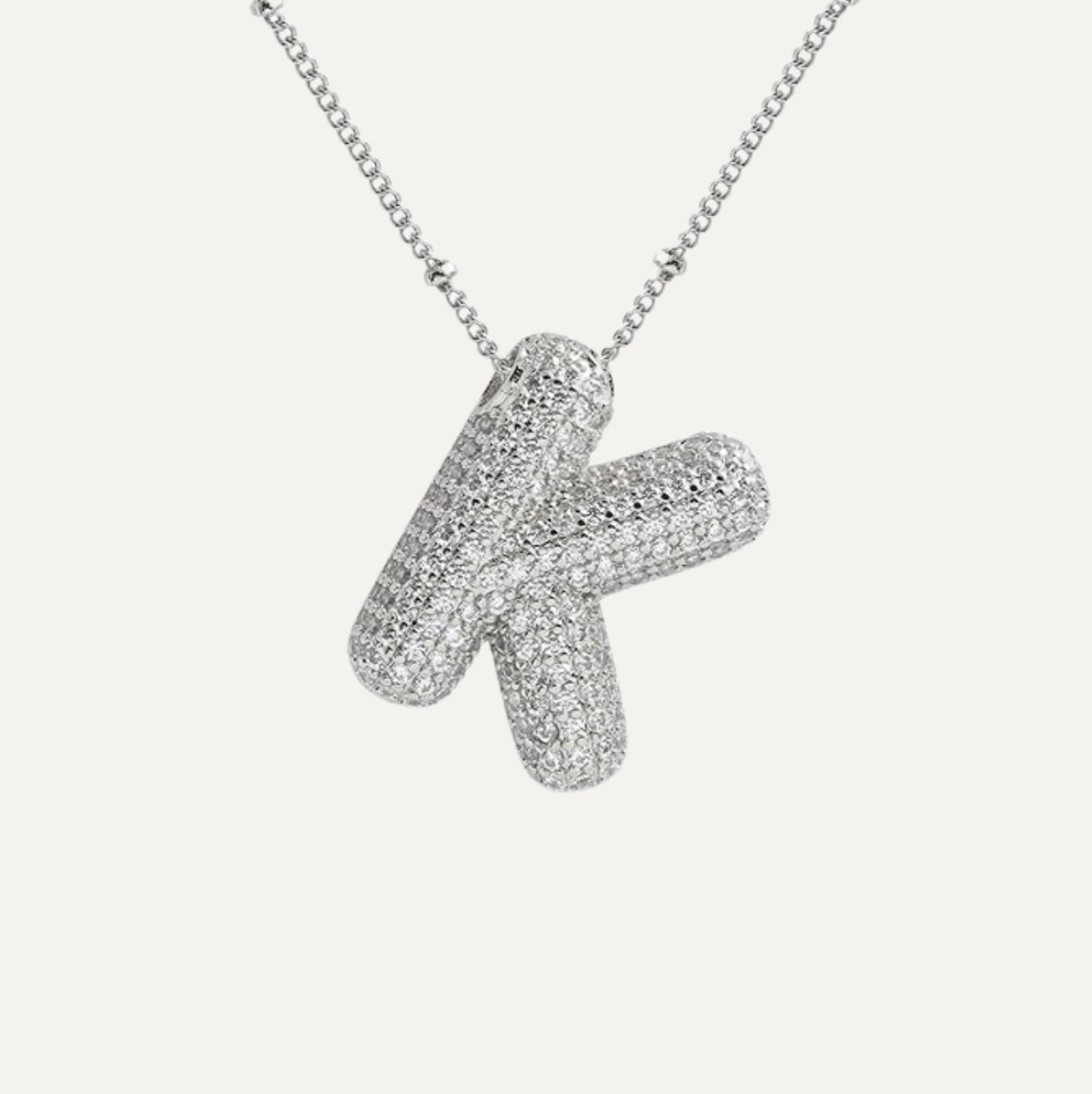 Savannah | Collar de Letra Burbuja con Diamantes Mijn winkel
