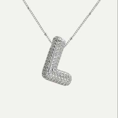 Savannah | Collar de Letra Burbuja con Diamantes Mijn winkel