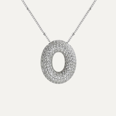 Savannah | Collar de Letra Burbuja con Diamantes Mijn winkel