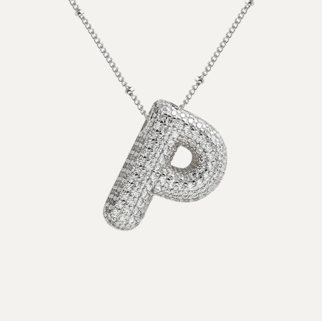 Savannah | Collar de Letra Burbuja con Diamantes Mijn winkel